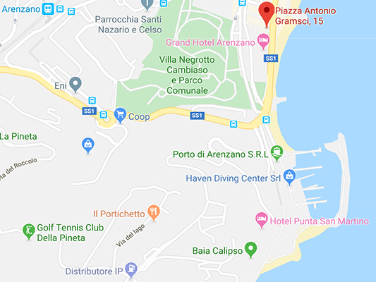 Mappa locale commerciale Arenzano
